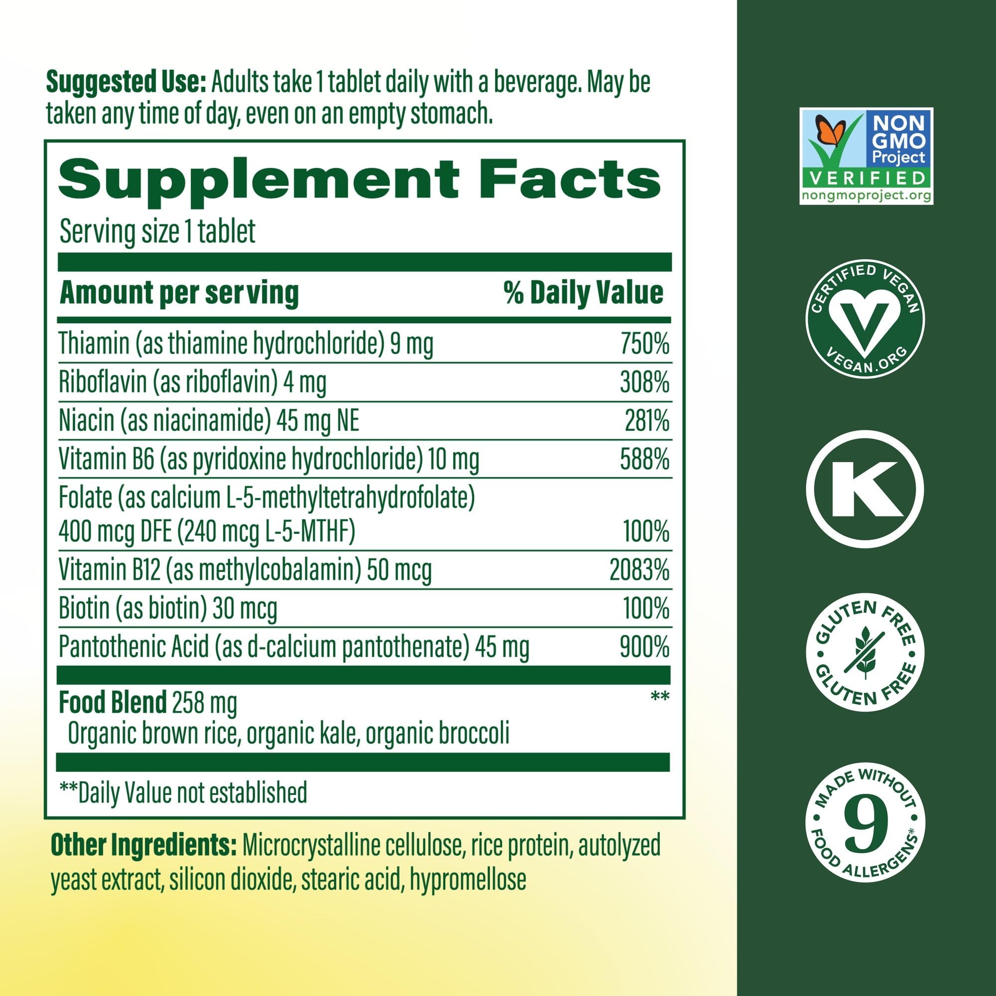MegaFood Balanced Vitamin B Complex for Mind and Body


