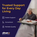 Drive Medical Overbed Table with Wheels - Non Tilt Surface

