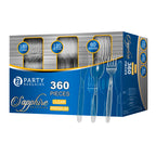 Disposable Cutlery Set by Party Bargains - Plastic


