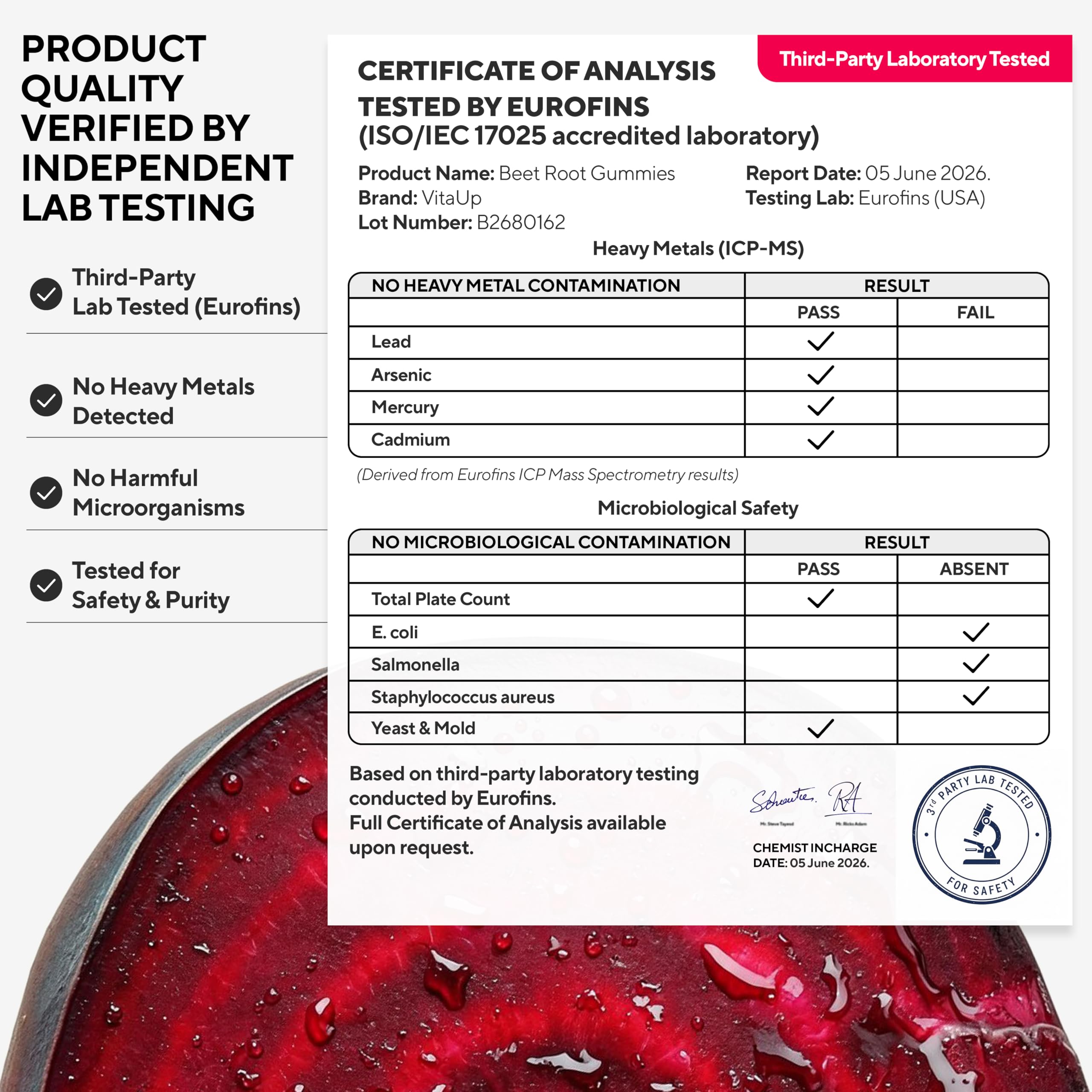 VitaUp Beetroot Supplement for Circulation

