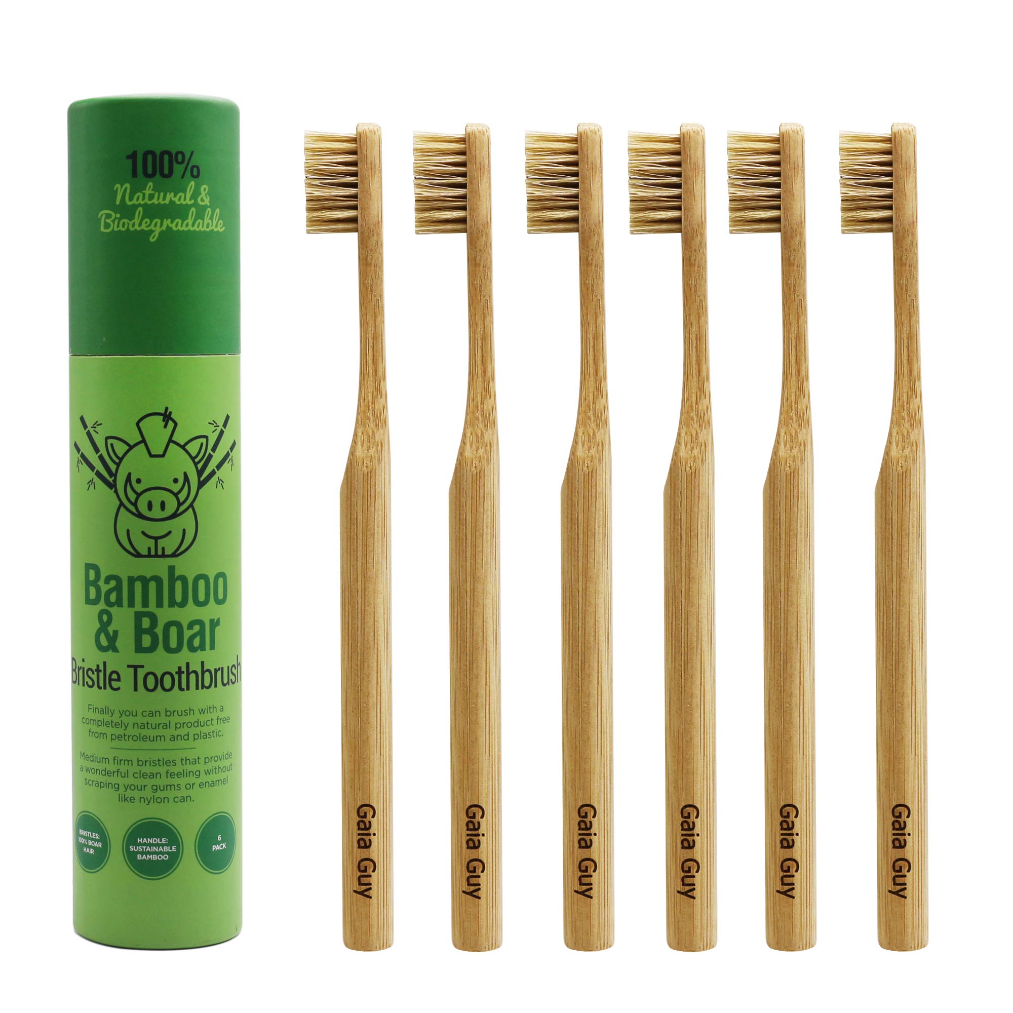Gaia Guy Bamboo Toothbrush | Eco Friendly

