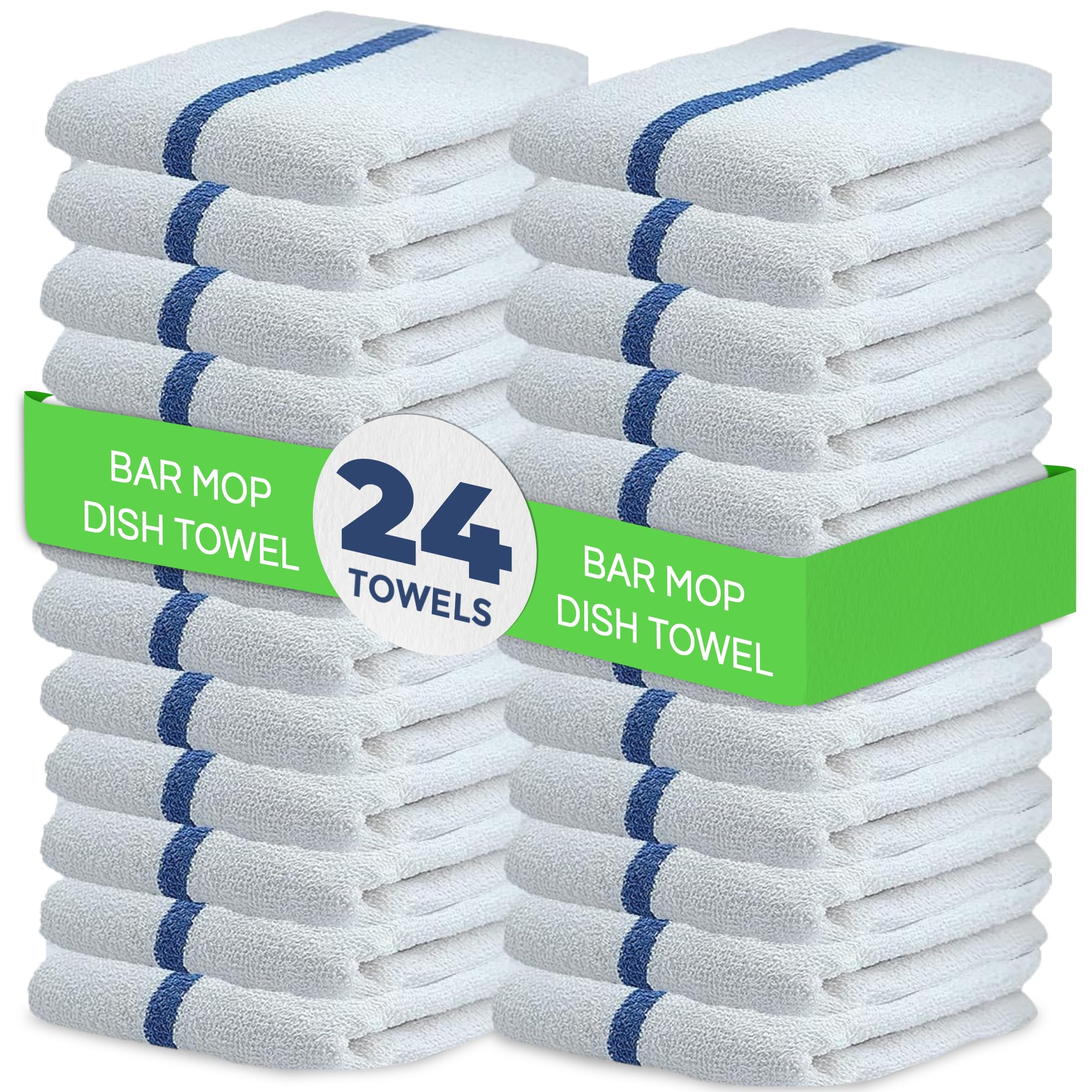 Towels N More 100% Cotton Bar Mop Towels High Absorbency


