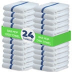 Towels N More 100% Cotton Bar Mop Kitchen Towels - Reusable, High Absorbency