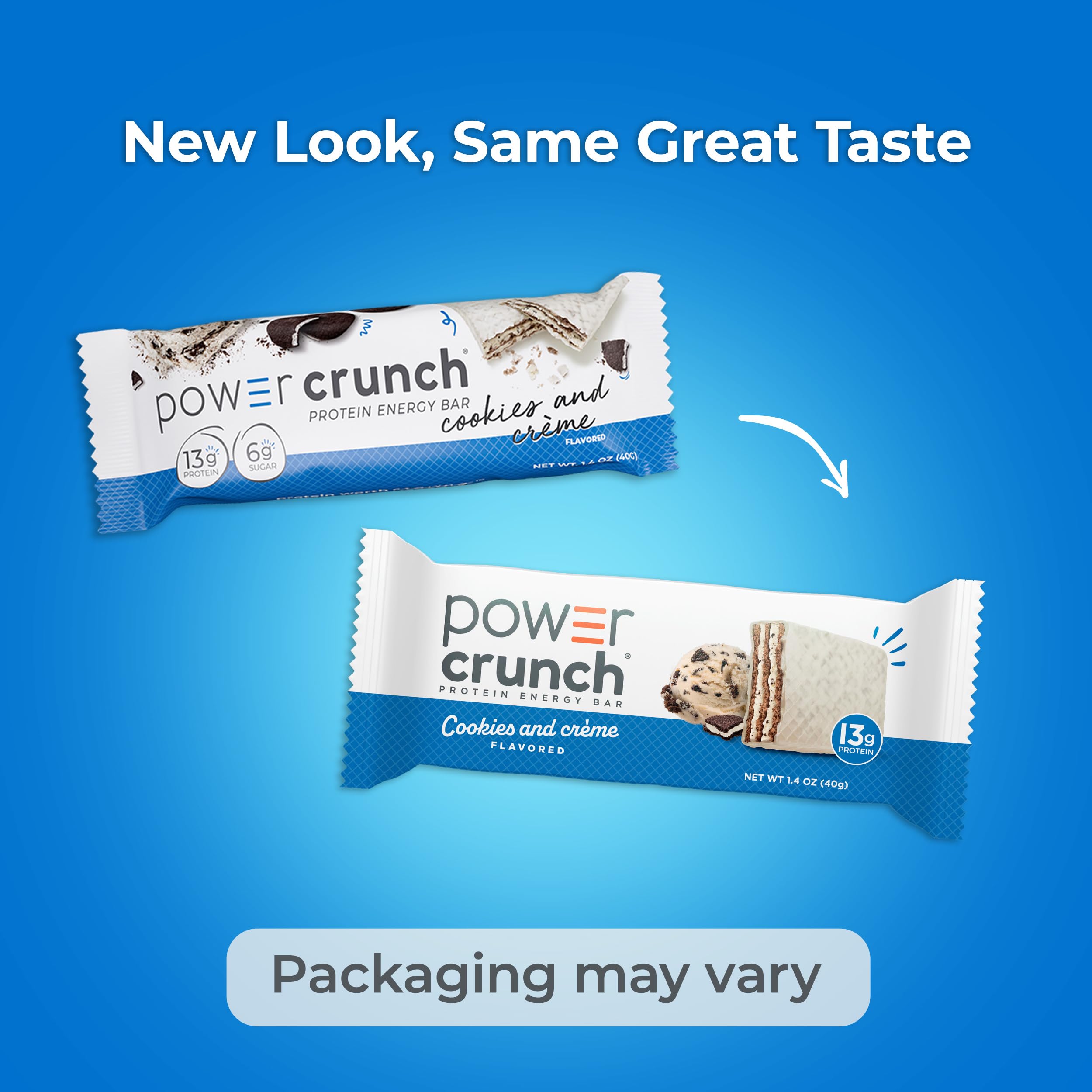 Power Crunch Protein Energy Wafer Bars | Protein Snack

