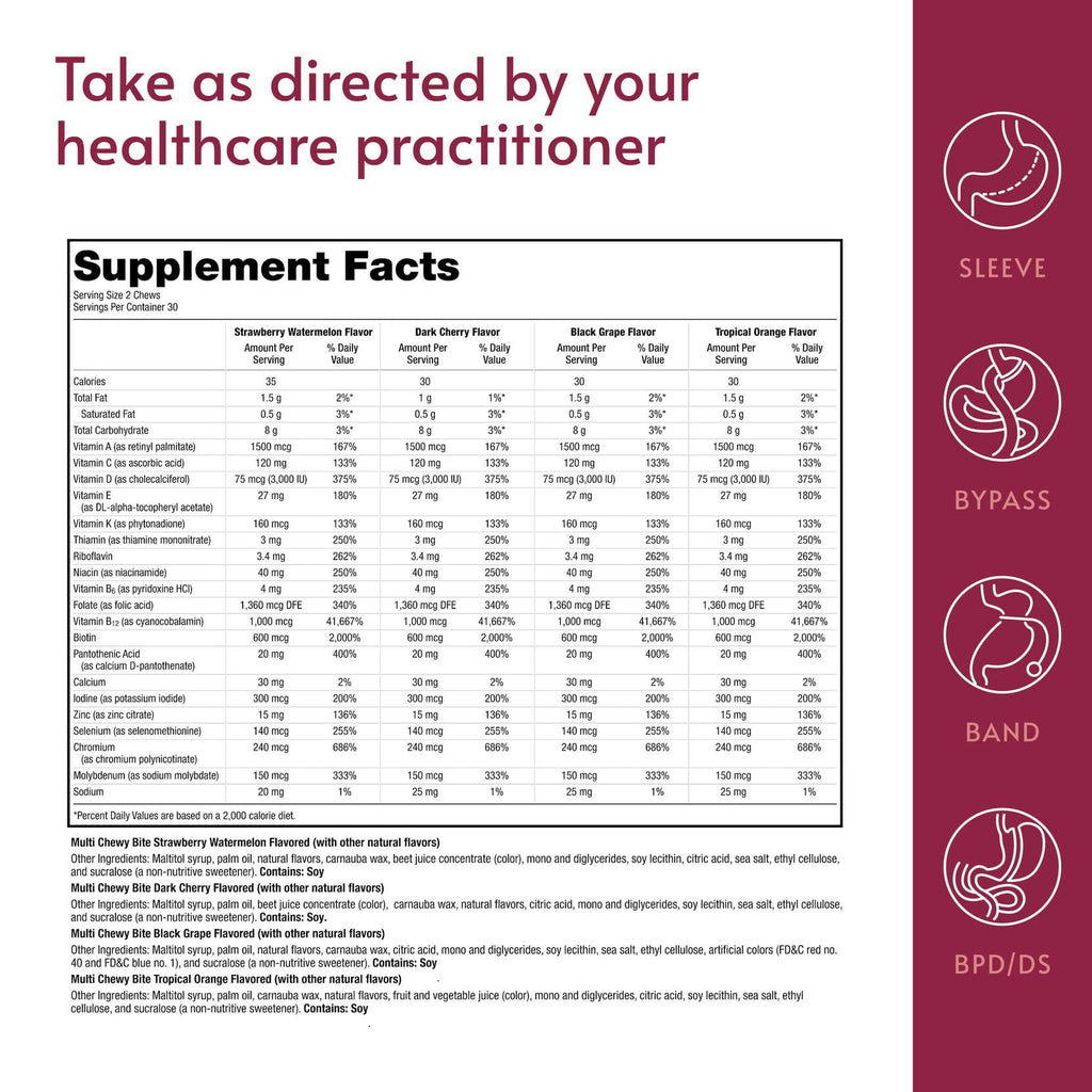 Bariatric Advantage Multi Chewable Bite - Multivitamin


