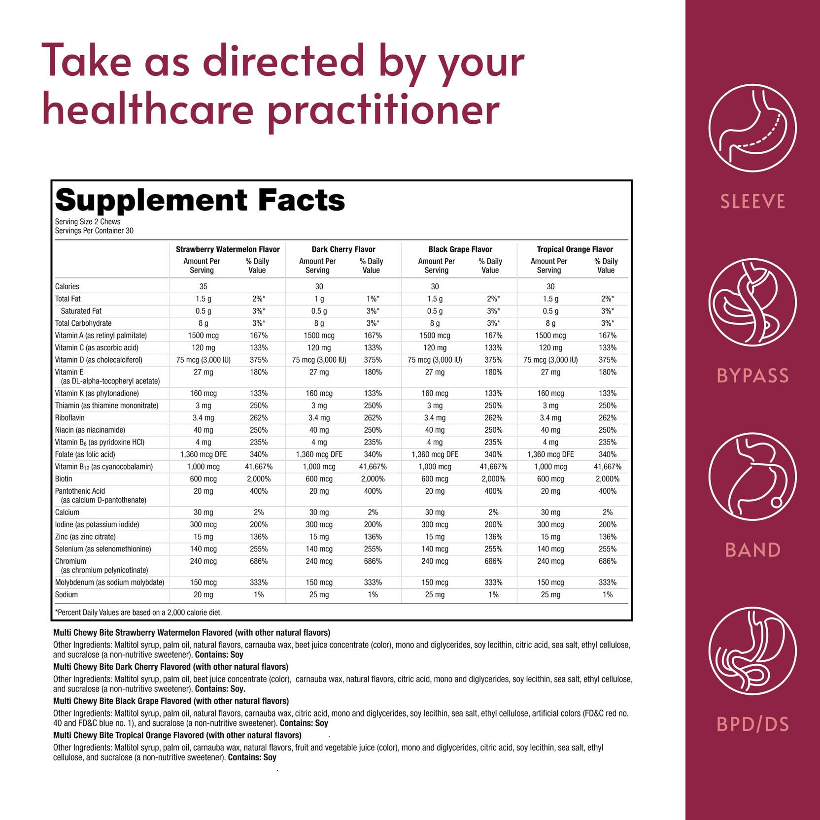Bariatric Advantage Multi Chewable Bite - Multivitamin

