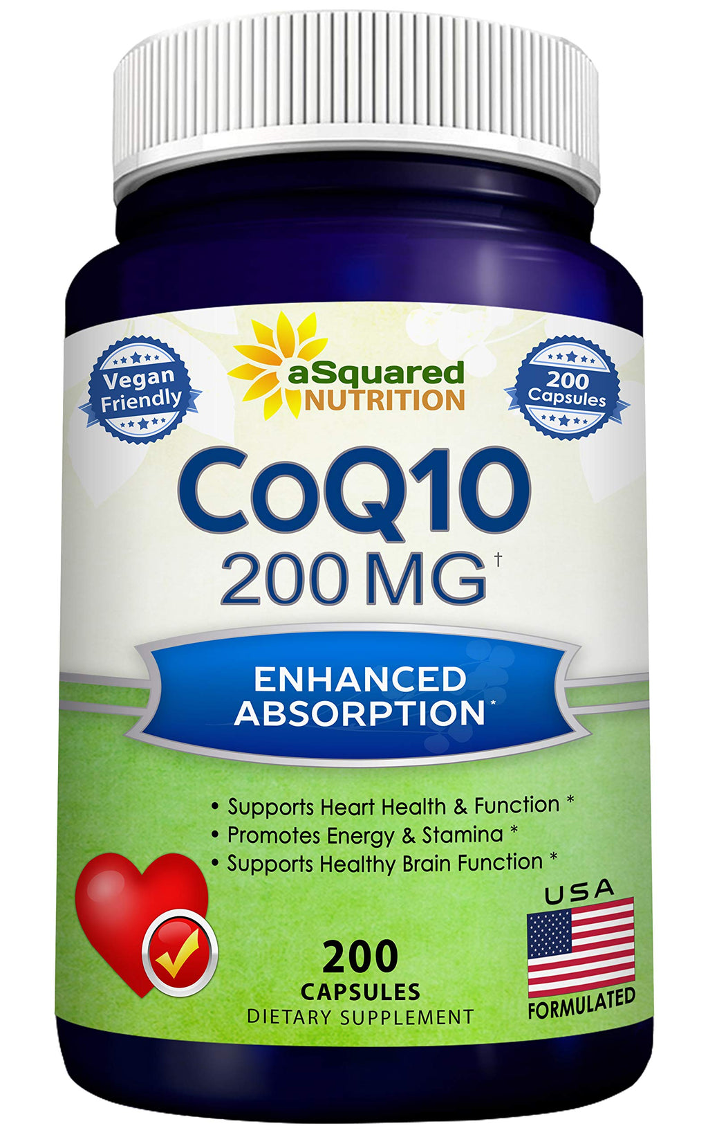 CoQ10 Vegan Supplement | aSquared Nutrition

