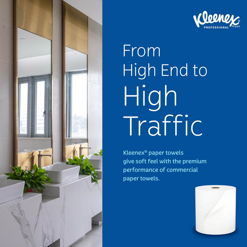 Kleenex Universal Hard Roll Paper Towels - Premium Absorbency Pockets

