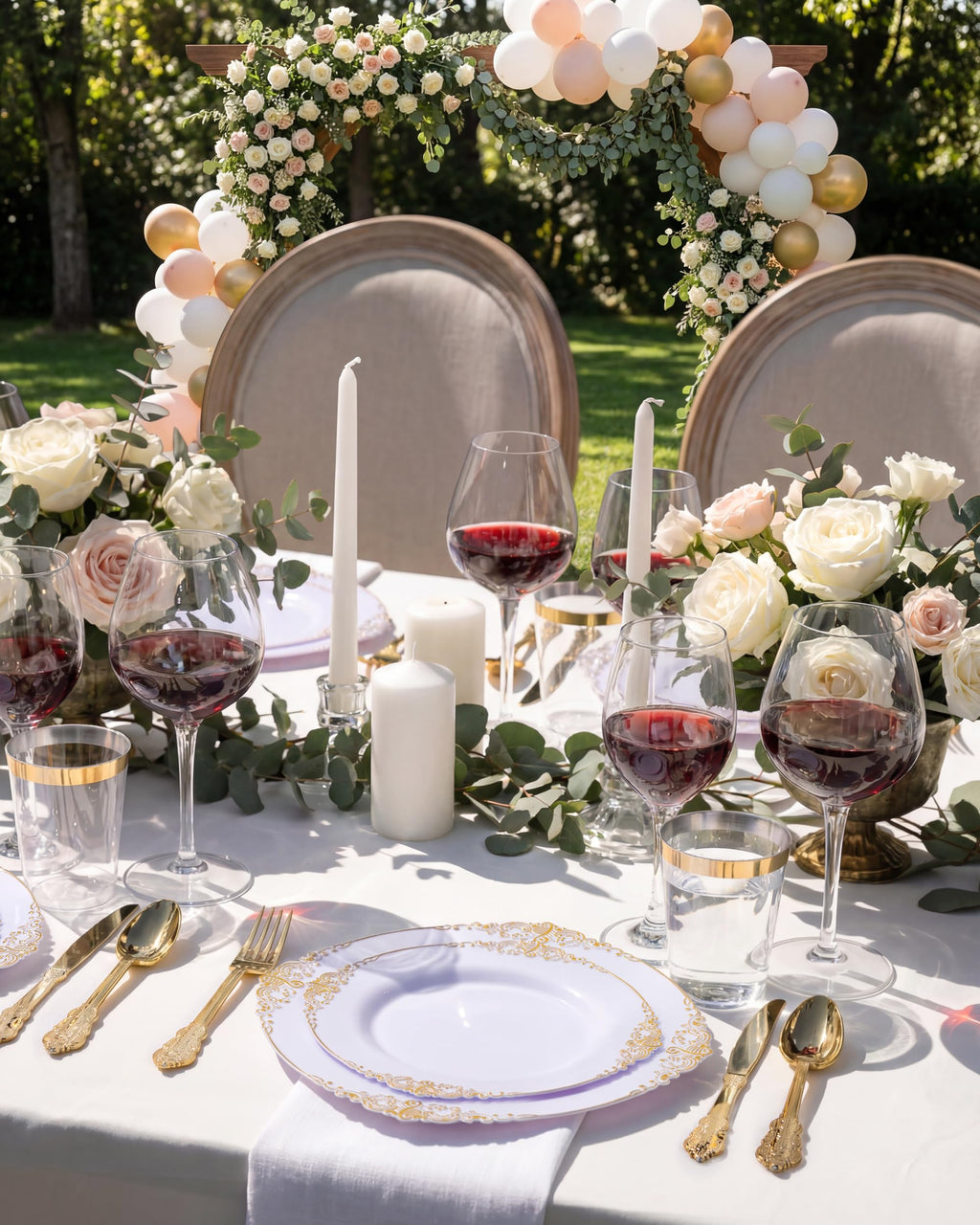 Nervure Disposable Plastic Dinnerware Set for Events

