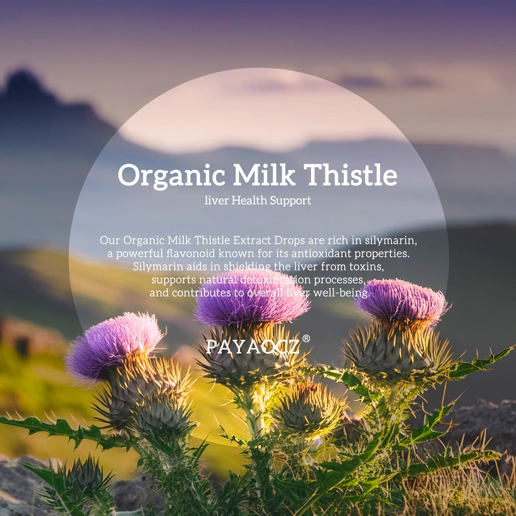 Milk Thistle Liquid Drops Silymarin 1000mg Liver Health

