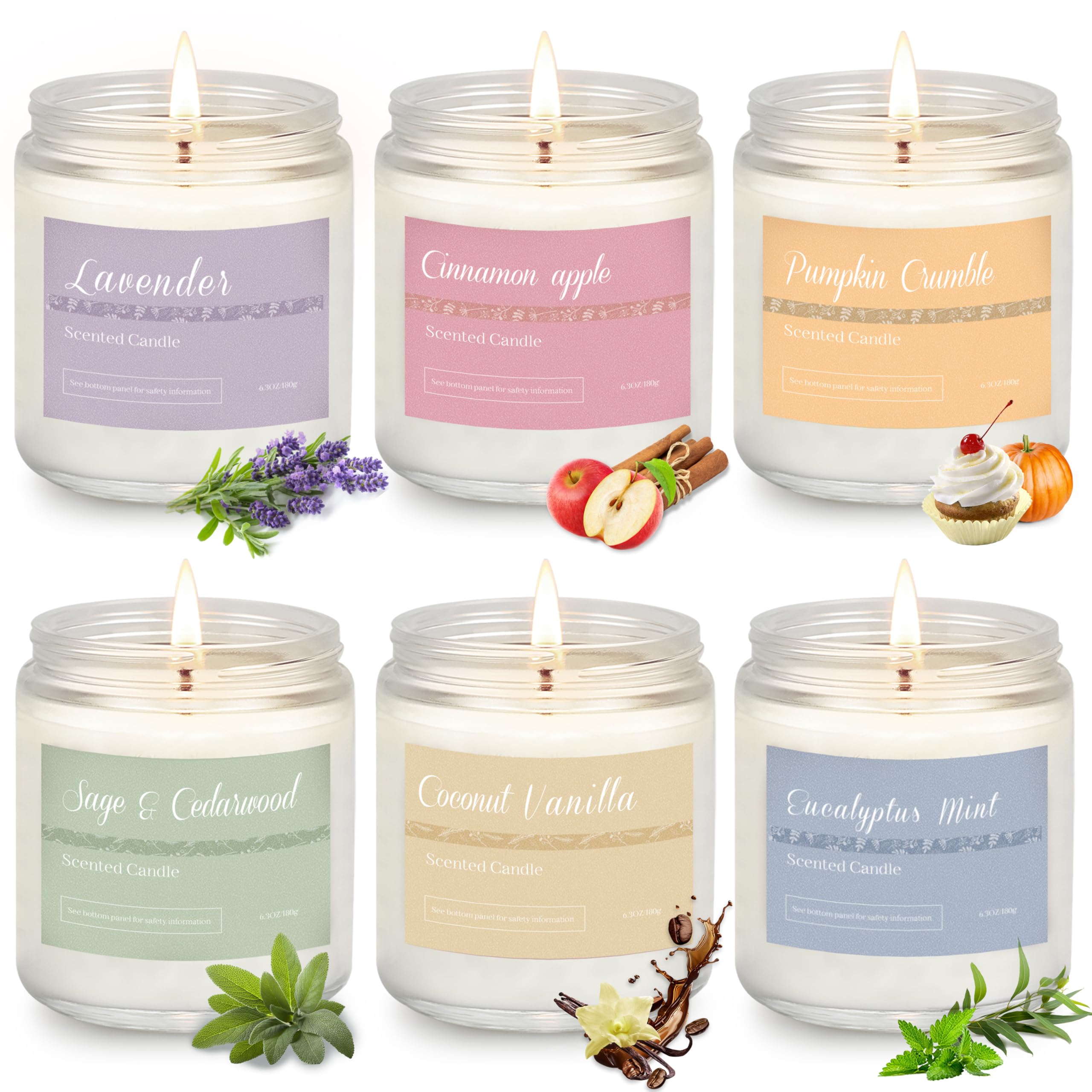 Scented Candles Gift Set for Home Aromatherapy Collection