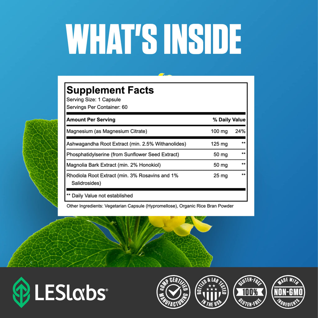 LES Labs Cortisol Health – Stress Relief & Sleep Support

