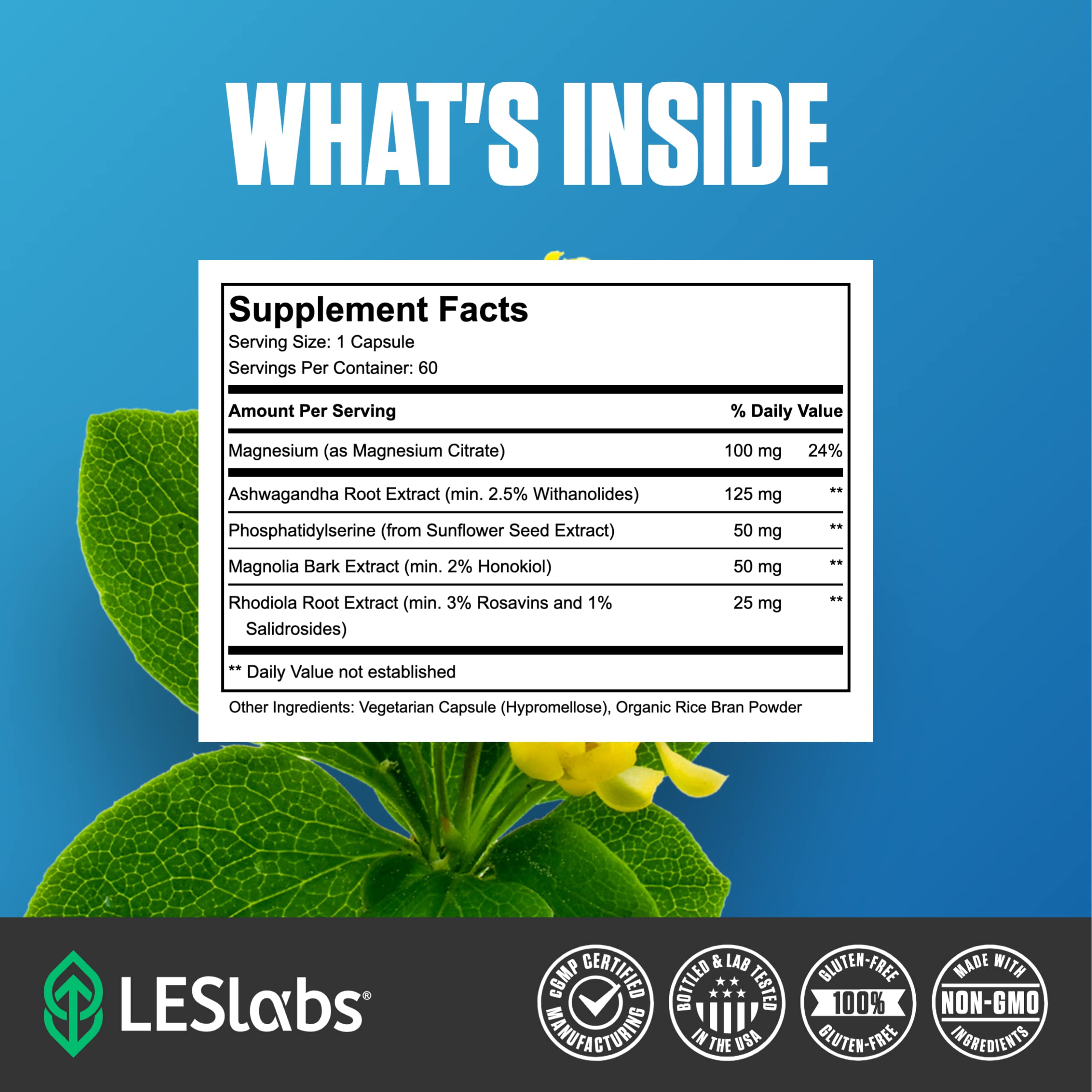 LES Labs Cortisol Health – Stress Relief & Sleep Support

