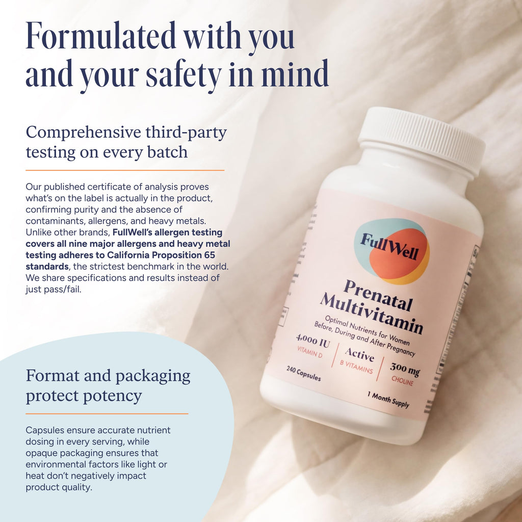 FullWell Prenatal Multivitamin for Healthy Pregnancy

