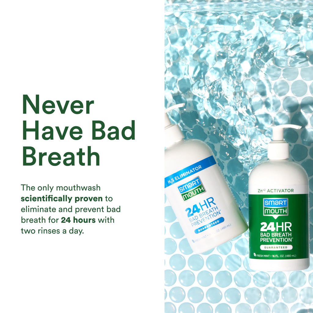 SmartMouth Zinc Activated Mouthwash for Fresh Breath

