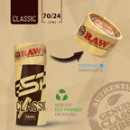 RAW Pre-Rolled Cones with Tips for Slow Burn

