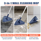 JEHONN Wall Mop 82-Inch Reach | 3-in-1 Duster with Pads

