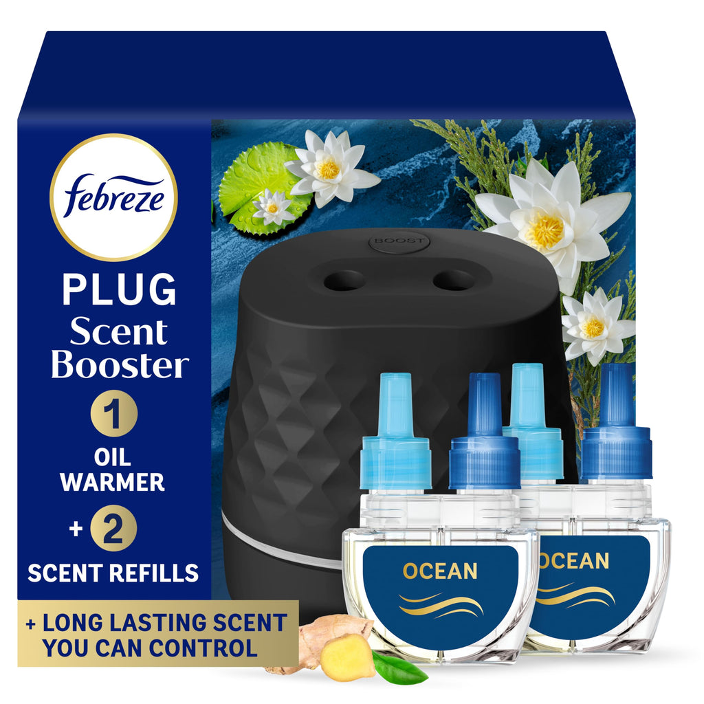 Febreze PLUG Scent Booster Starter Kit, Plug-in Air Freshener