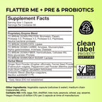 HUM Flatter Me Digestive Enzymes with Prebiotics Probiotics

