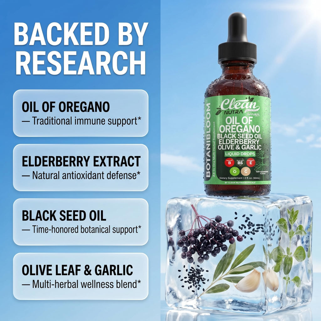 Clean Nutraceuticals Oil of Oregano Immune Support Liquid

