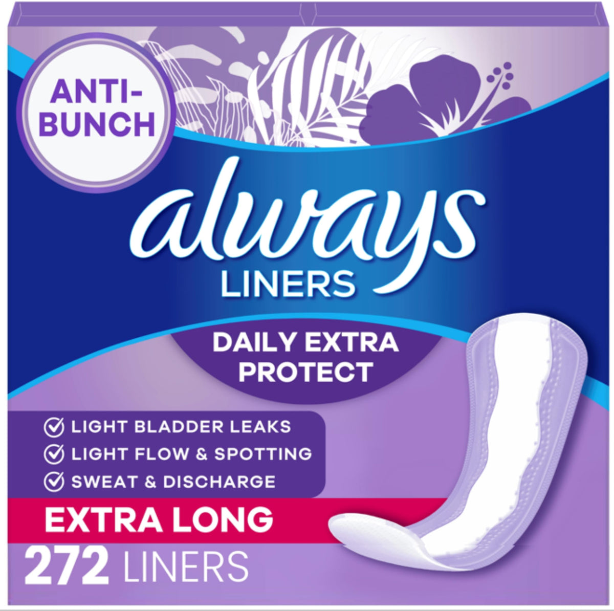 Always Panty Liners Daily Protect - Anti-Bunch Tech