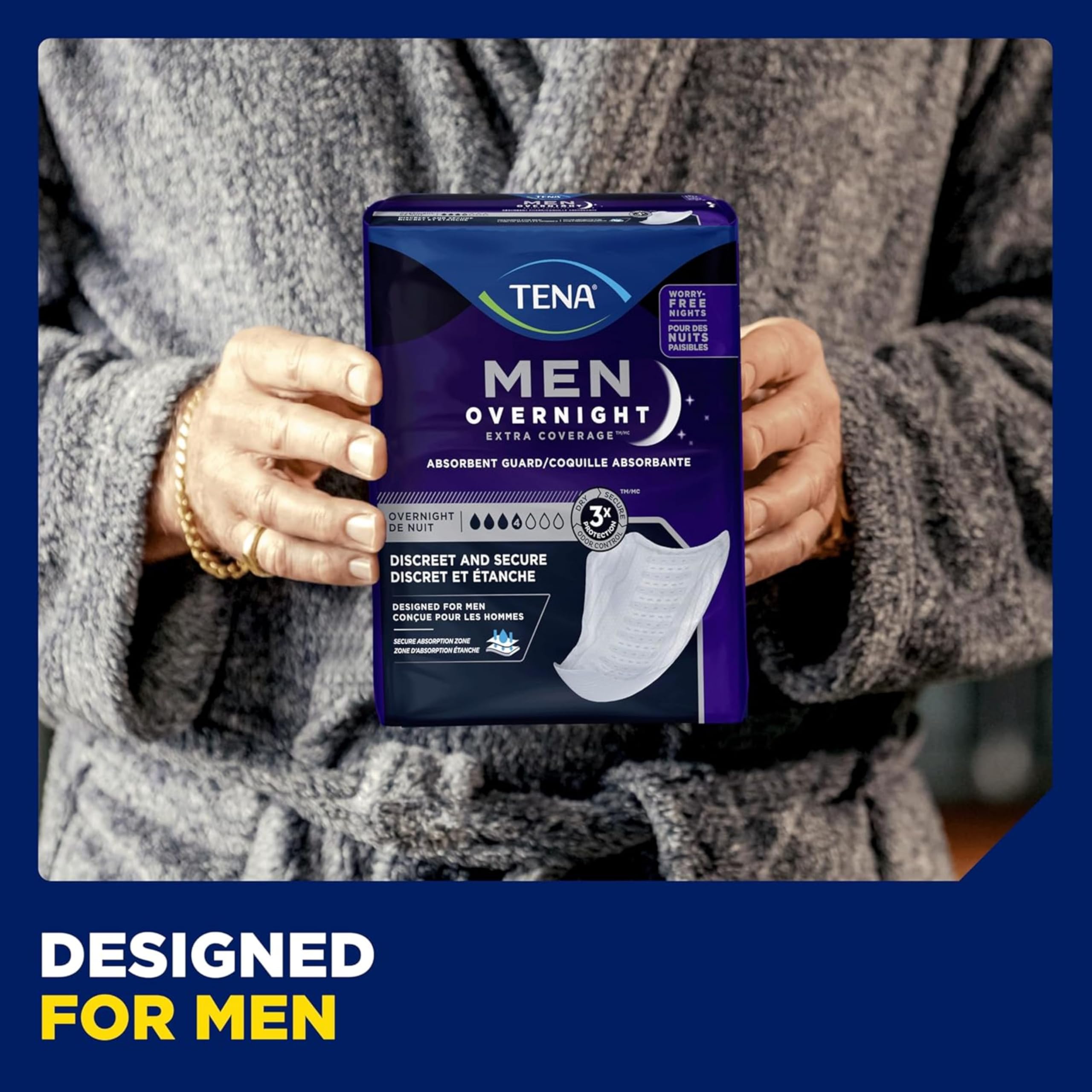 TENA Men's Incontinence Guards Day & Night Absorbency

