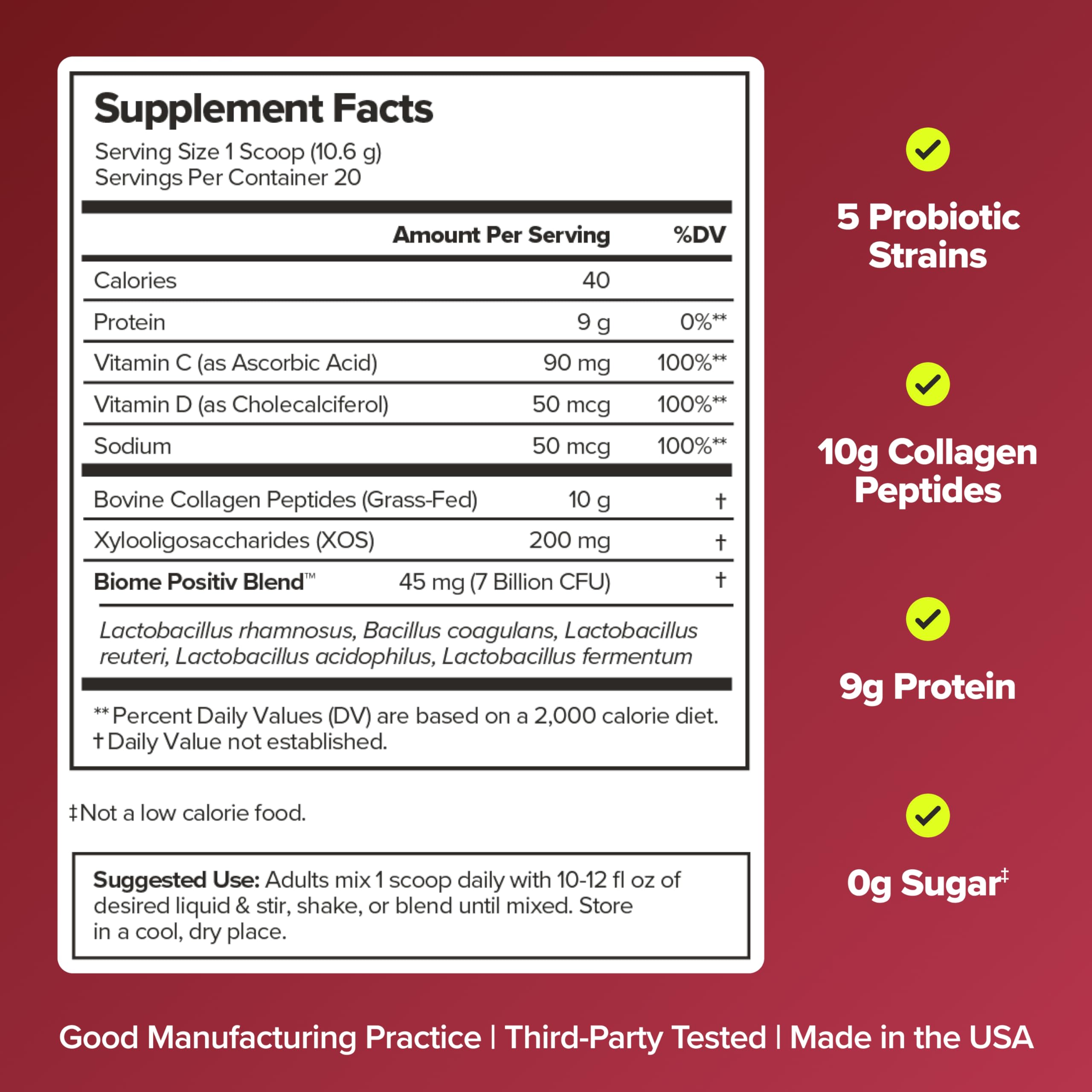 URO Women’s Probiotic Collagen Powder | Vaginal Health


