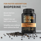 Turmeric Joint Support with Garlic & BioPerine 2360 mg

