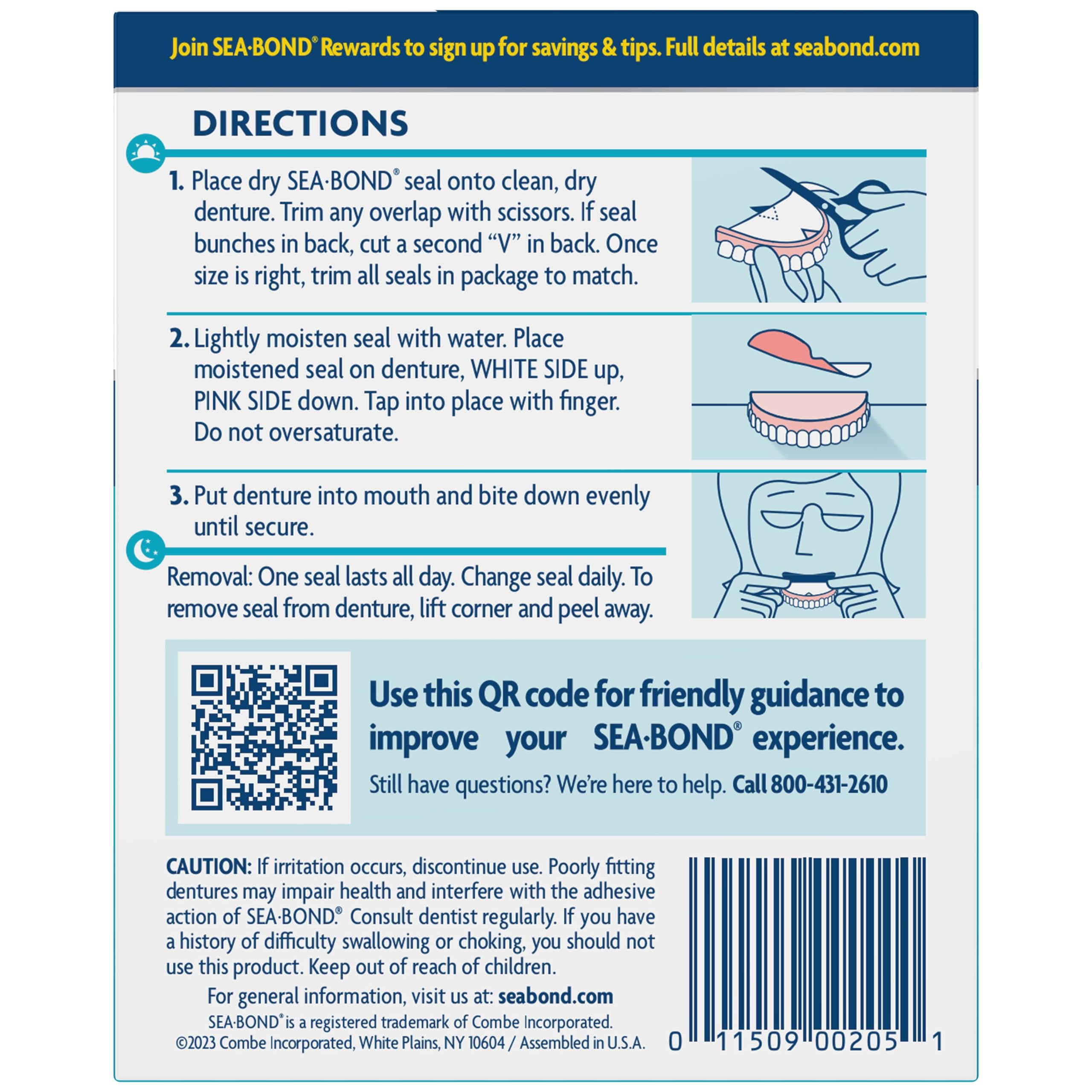 Sea-Bond Denture Adhesive Seals for Comfort

