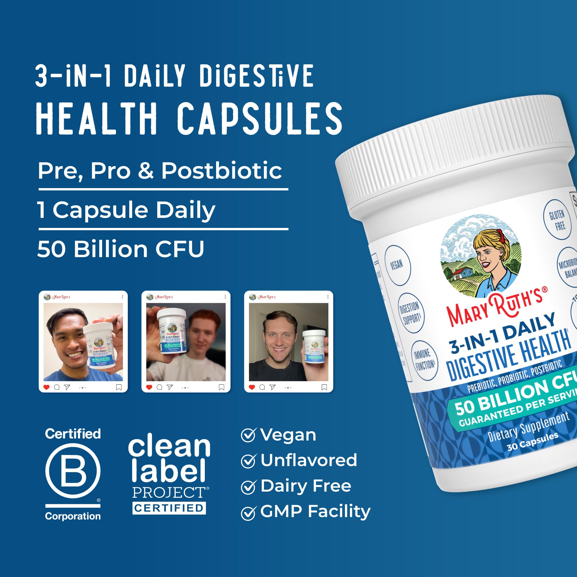 MaryRuth's Probiotic Supplement for Digestive Health

