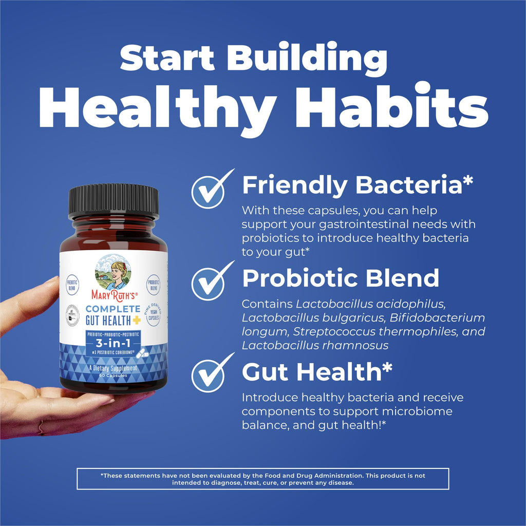 MaryRuth's Probiotic Capsules for Gut Health - Vegan

