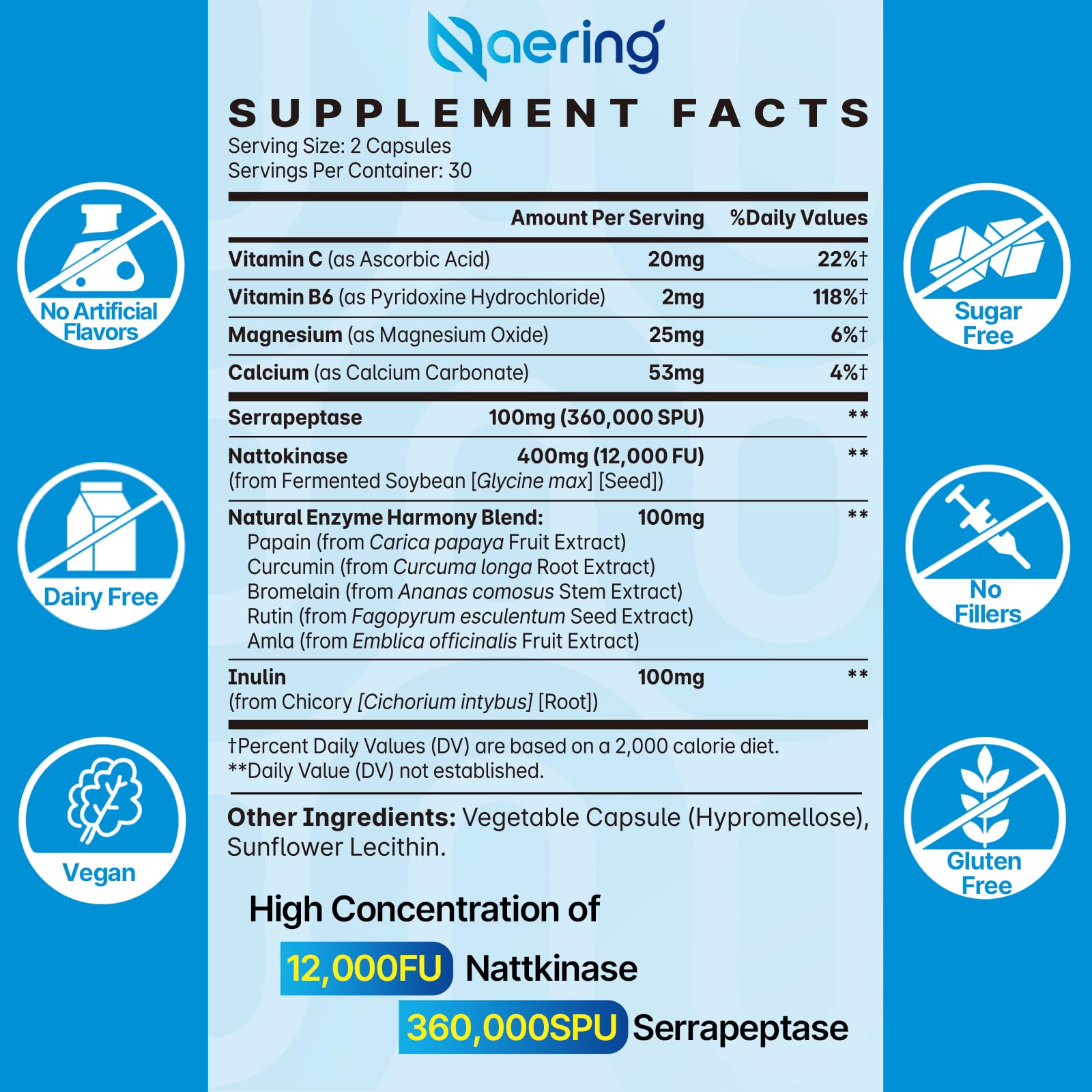 Liposomal Nattokinase & Serrapeptase Enzyme Supplement

