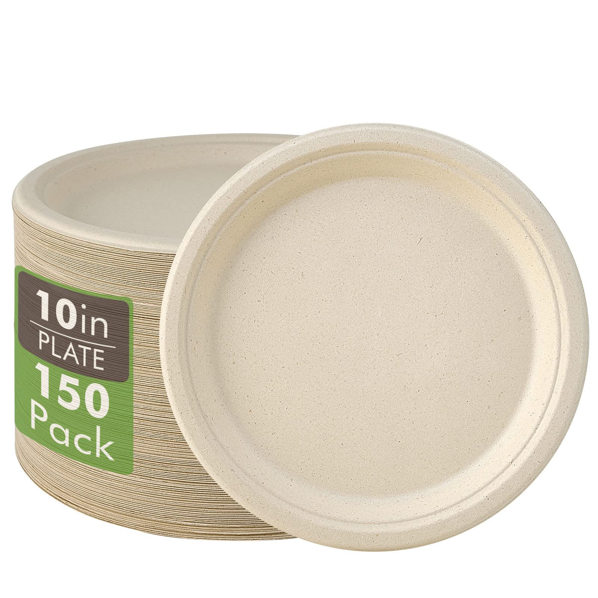 Vplus Compostable Disposable Dinner Plates