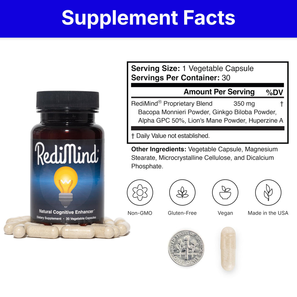 RediMind Cognitive Enhancement Capsule – Brain Health

