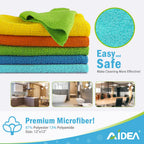 AIDEA Microfiber Cleaning Cloths – Soft, Reusable Towels

