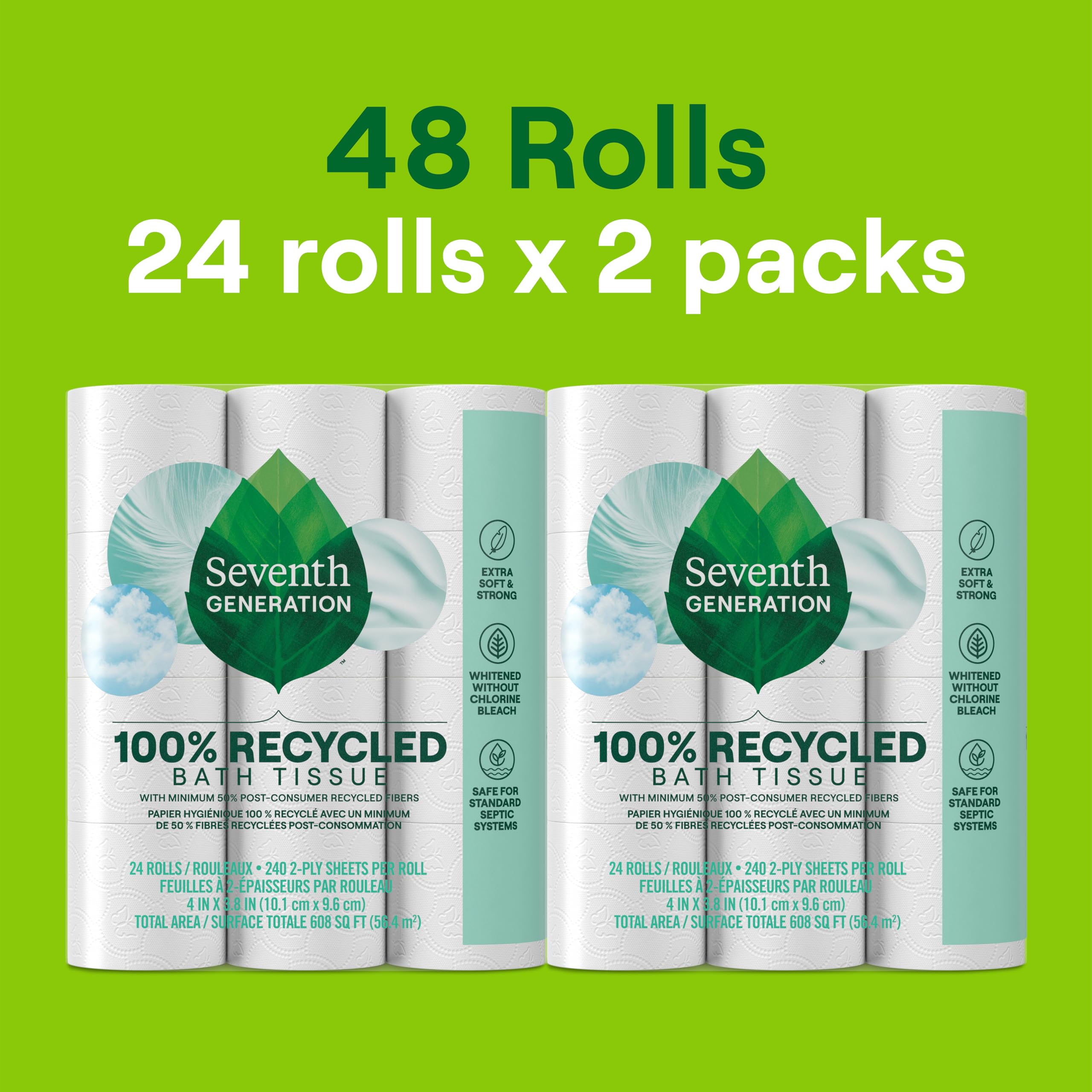 Seventh Generation 100% Recycled Toilet Paper

