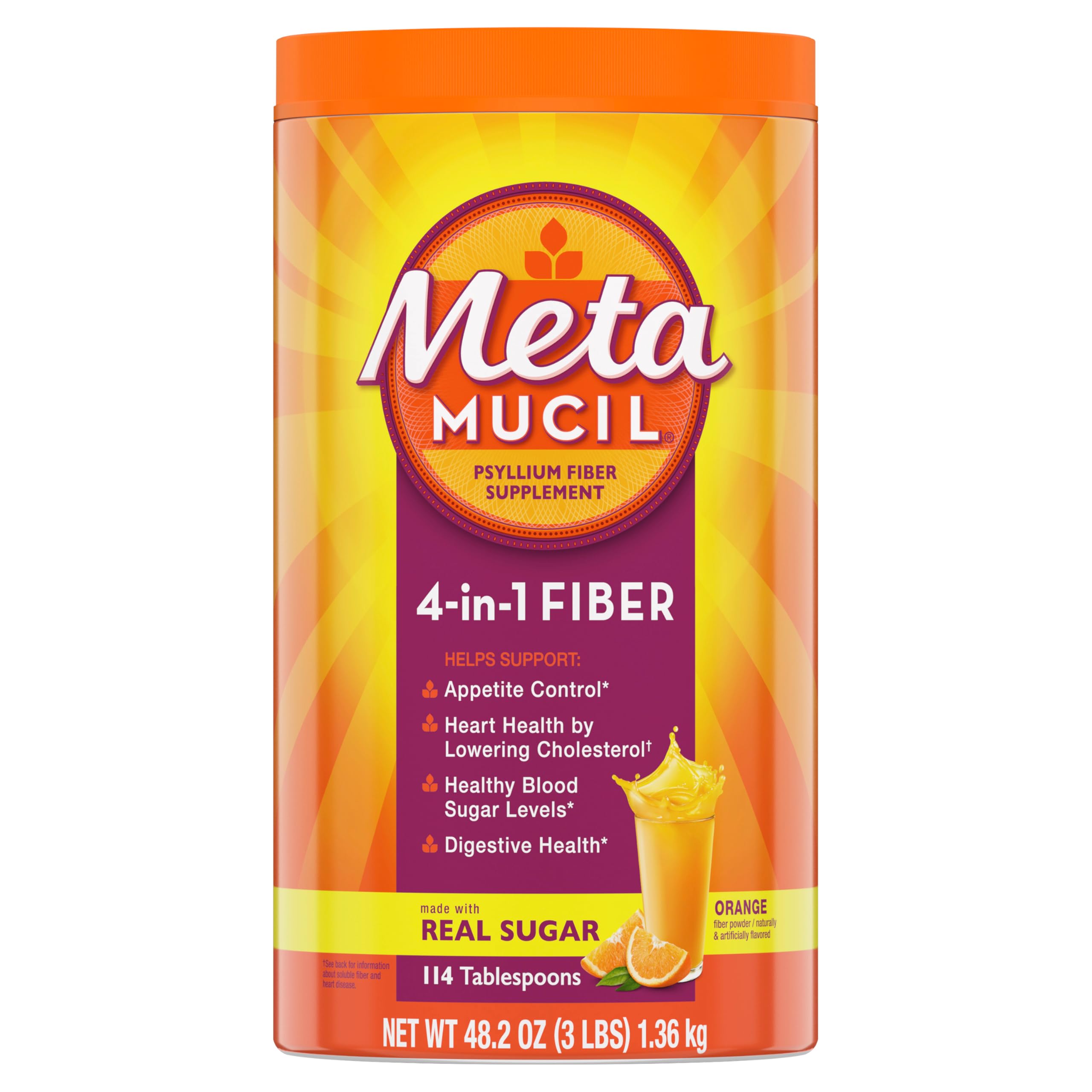 Metamucil Fiber Powder for Digestive Health