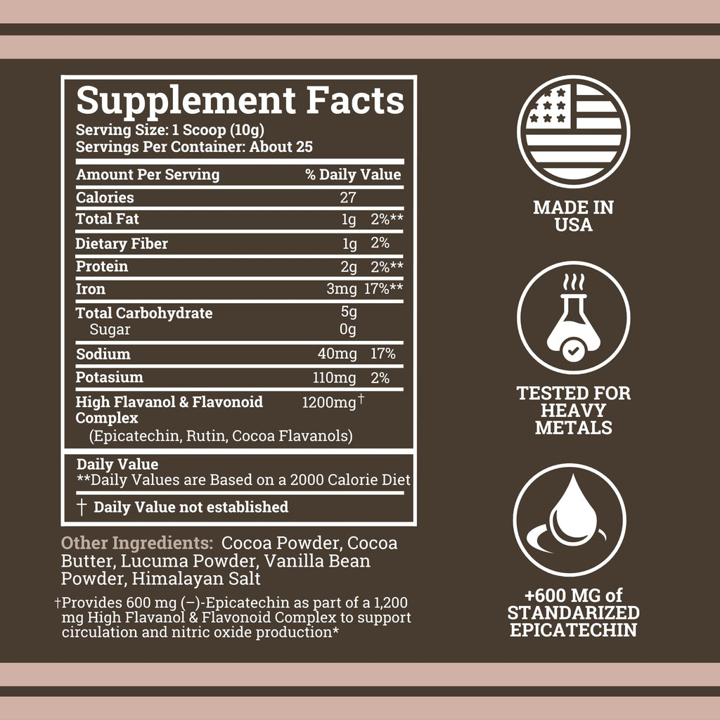 Black Forest Cocoa Powder with Flavanols - Non-GMO Vegan

