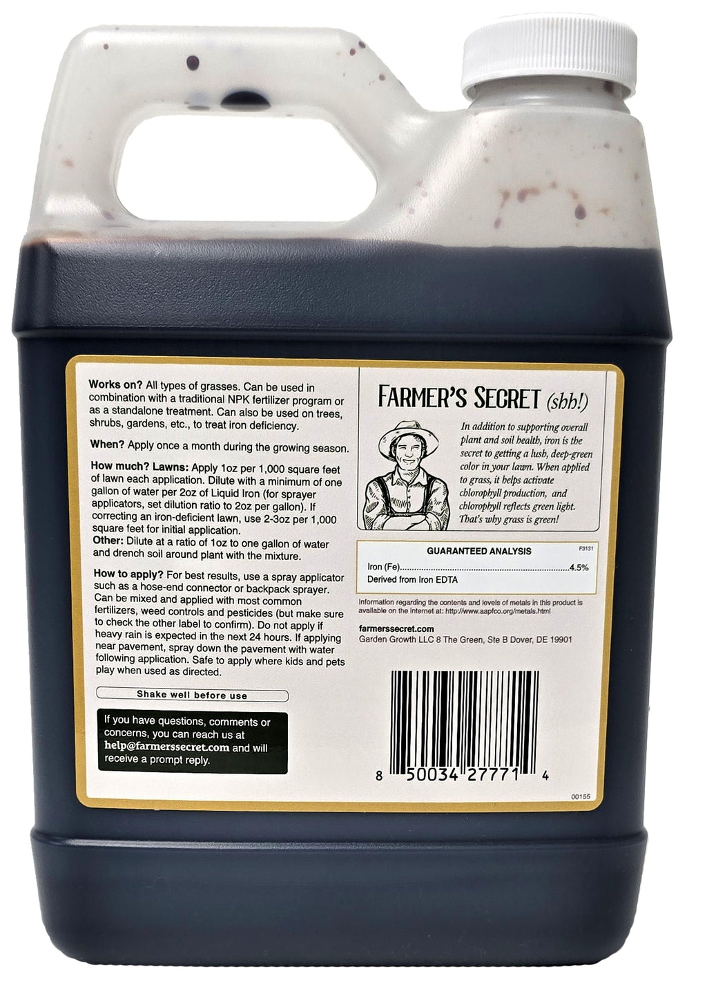 Farmer’s Secret Chelated Liquid Iron for Lawns | Shop Now

