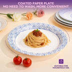 Disposable Paper Plates - Soak-Proof & Grease-Resistant

