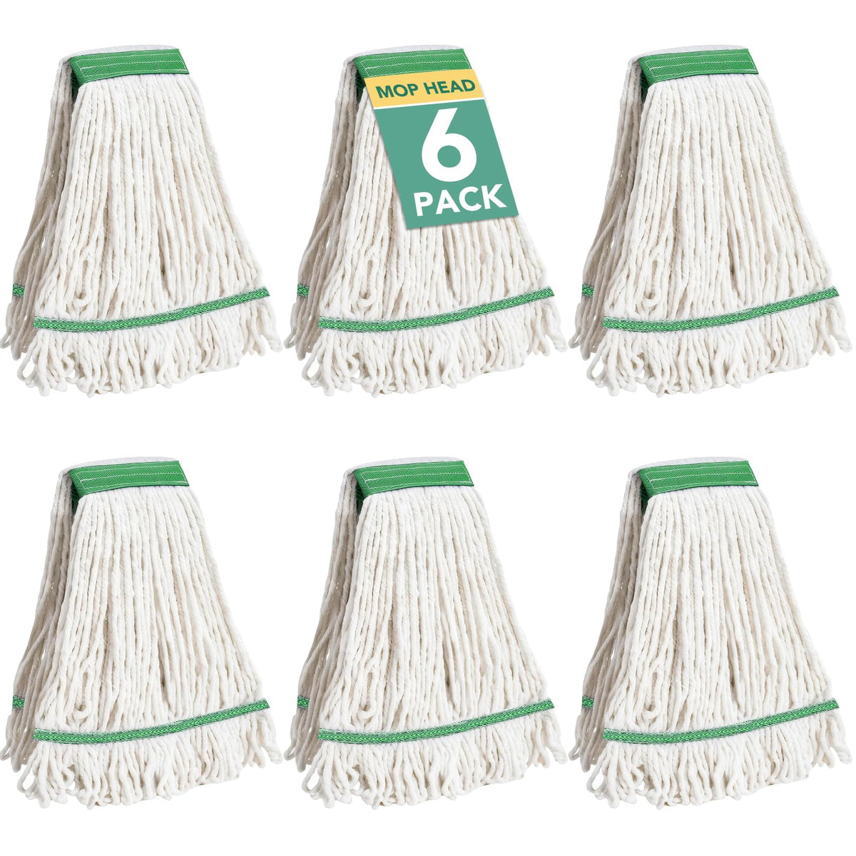 Zeefpod Commercial Mop Head Replacement - Heavy Duty, Washable