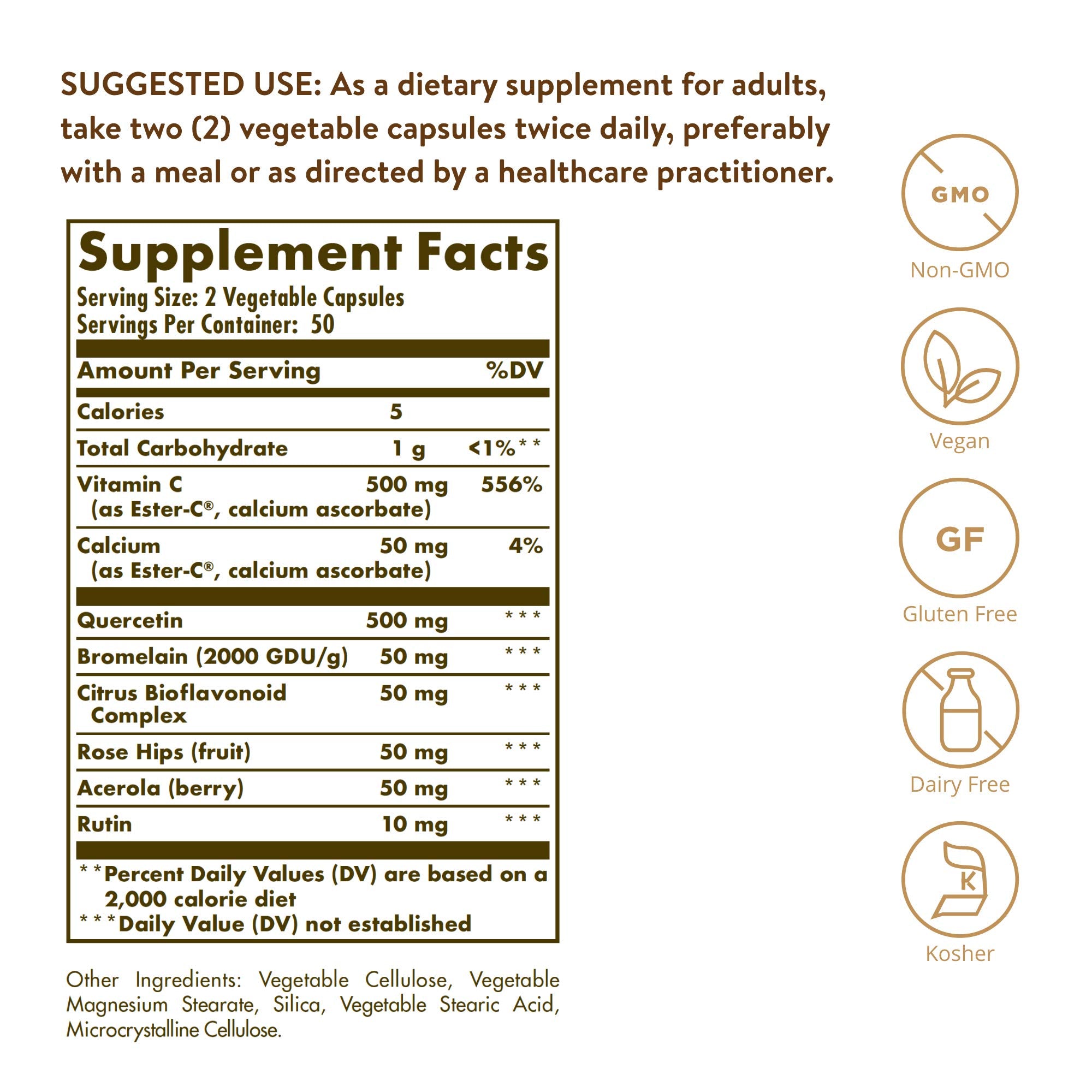 Solgar Quercetin Complex with Ester-C Plus | Immune Support

