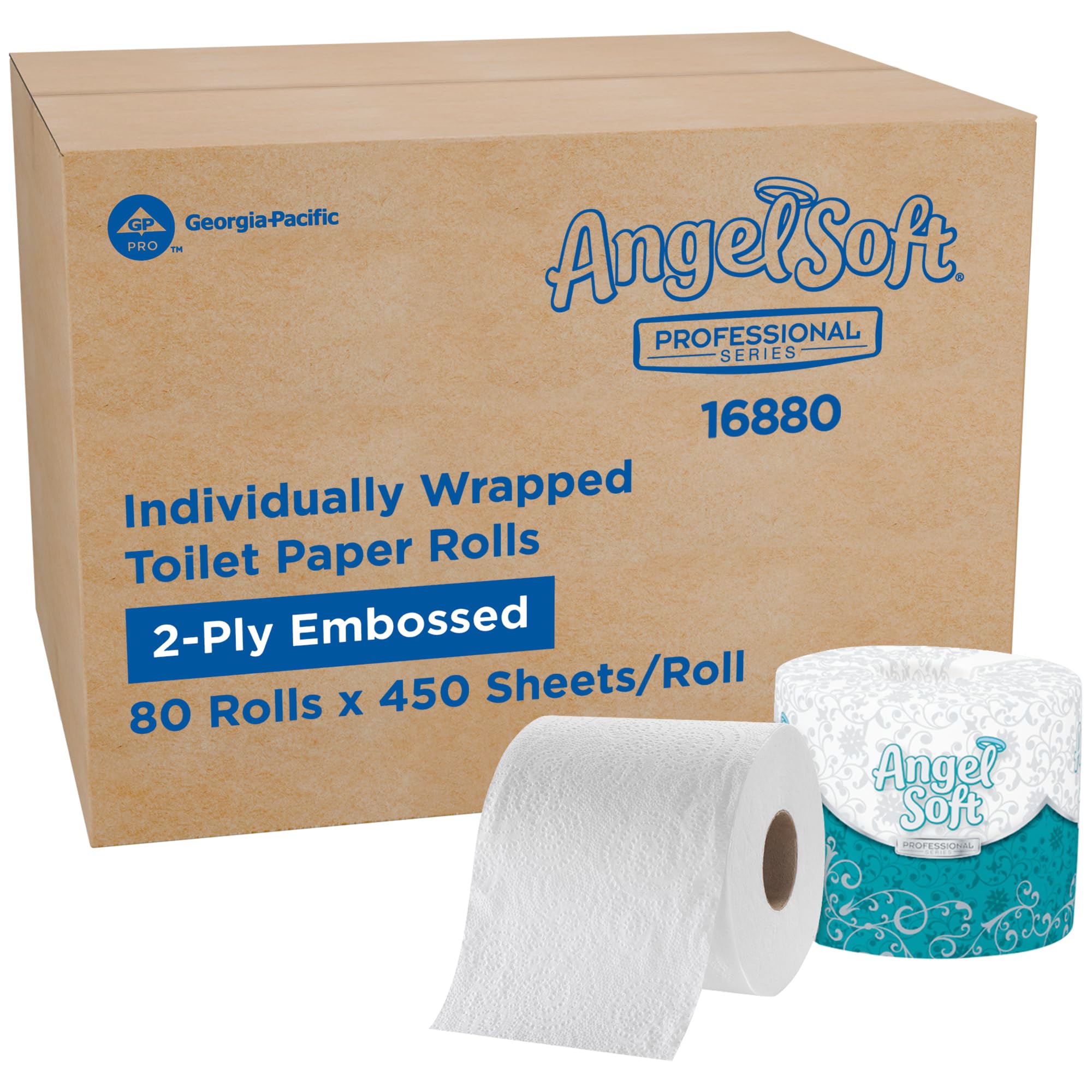 Angel Soft Professional Series 2-Ply Embossed Toilet Paper

