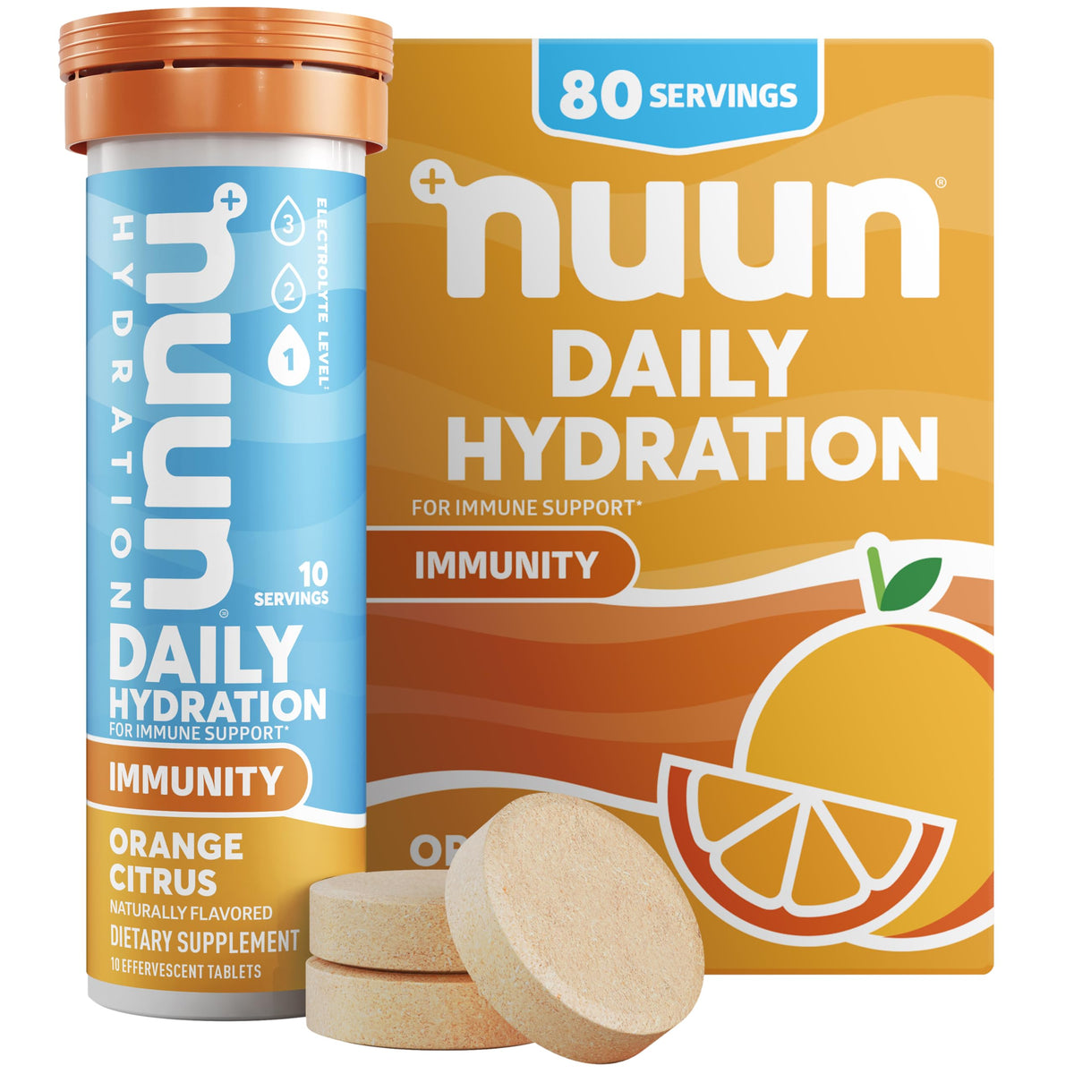 Nuun Immunity Electrolyte Tablets for Hydration and Immune Support