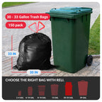 Trash Bags by Reli. - Heavy-Duty Drawstring | Tear-Resistant

