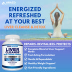Arazo Nutrition Liver Cleanse Detox & Repair | Milk Thistle

