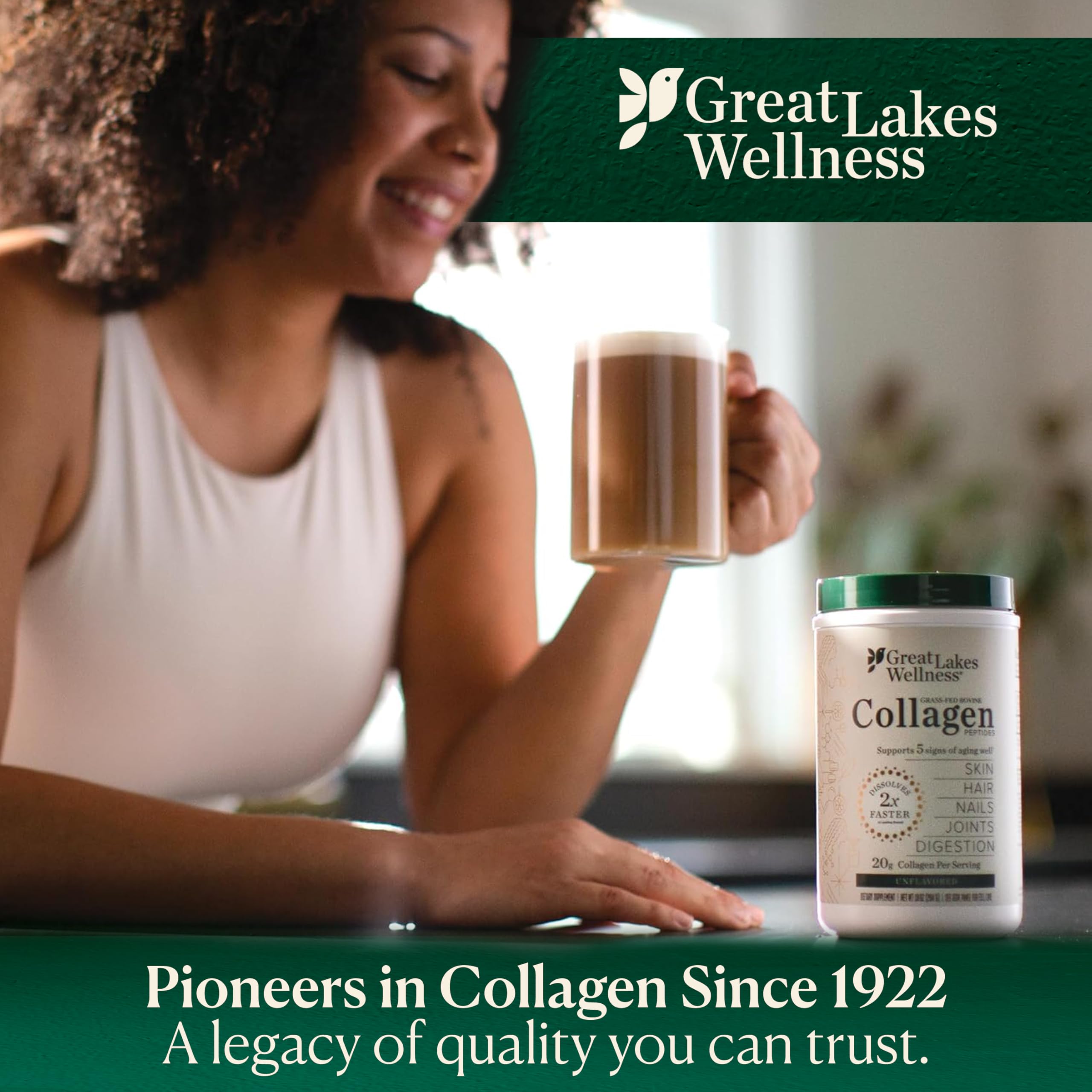 Great Lakes Wellness Collagen Peptides Powder Hydrolyzed

