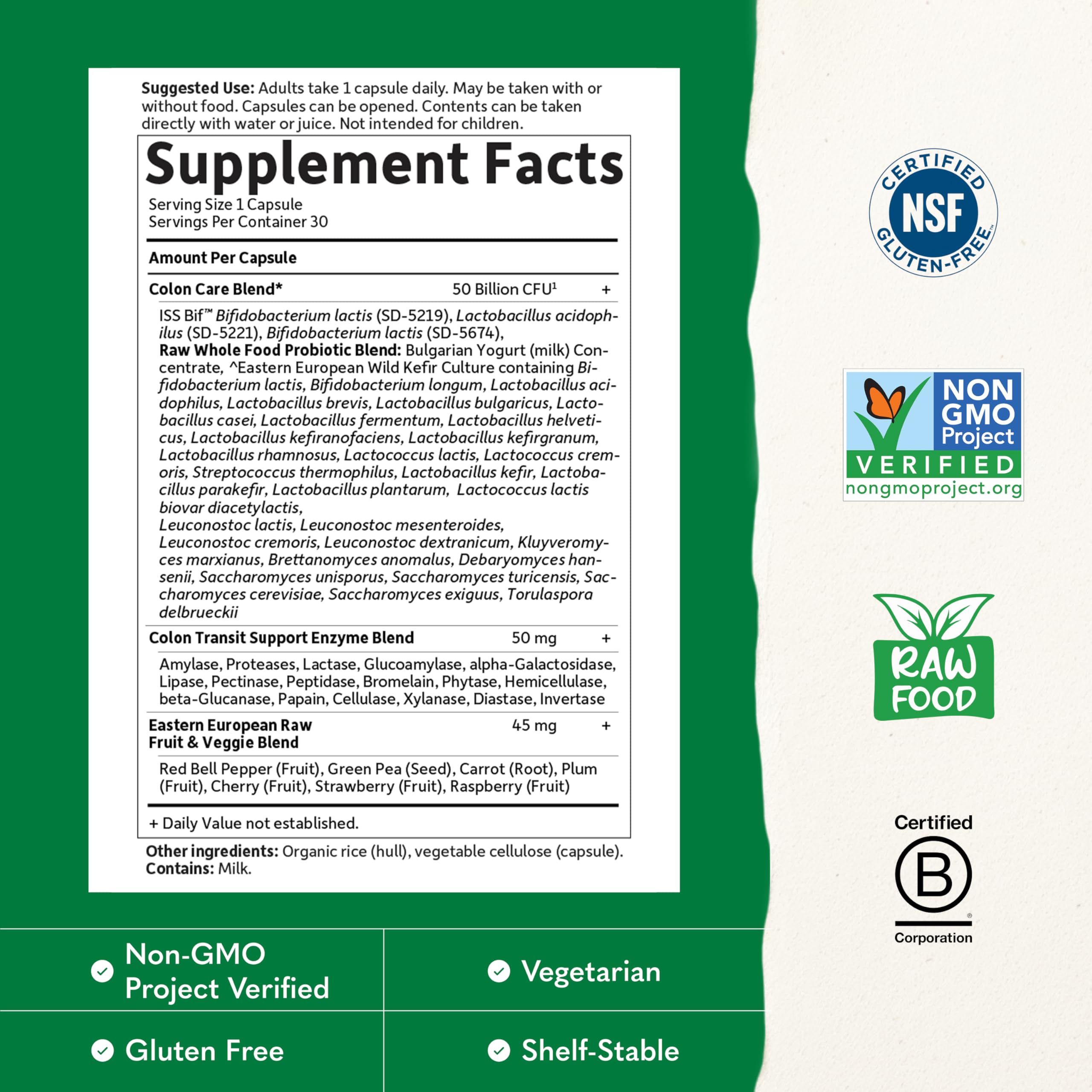 Garden of Life Raw Probiotics Colon Care

