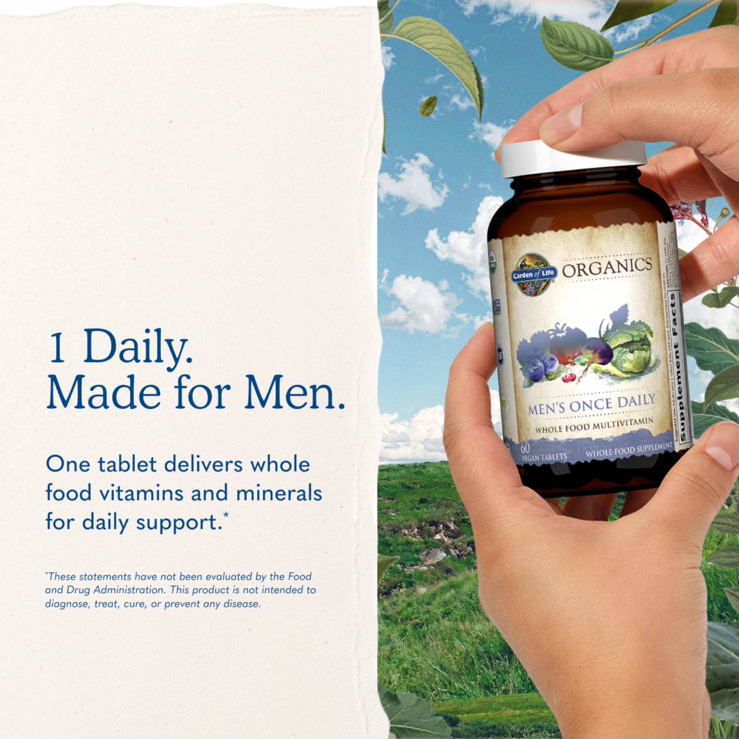 Garden of Life Men's Whole Food Multivitamin | Once Daily

