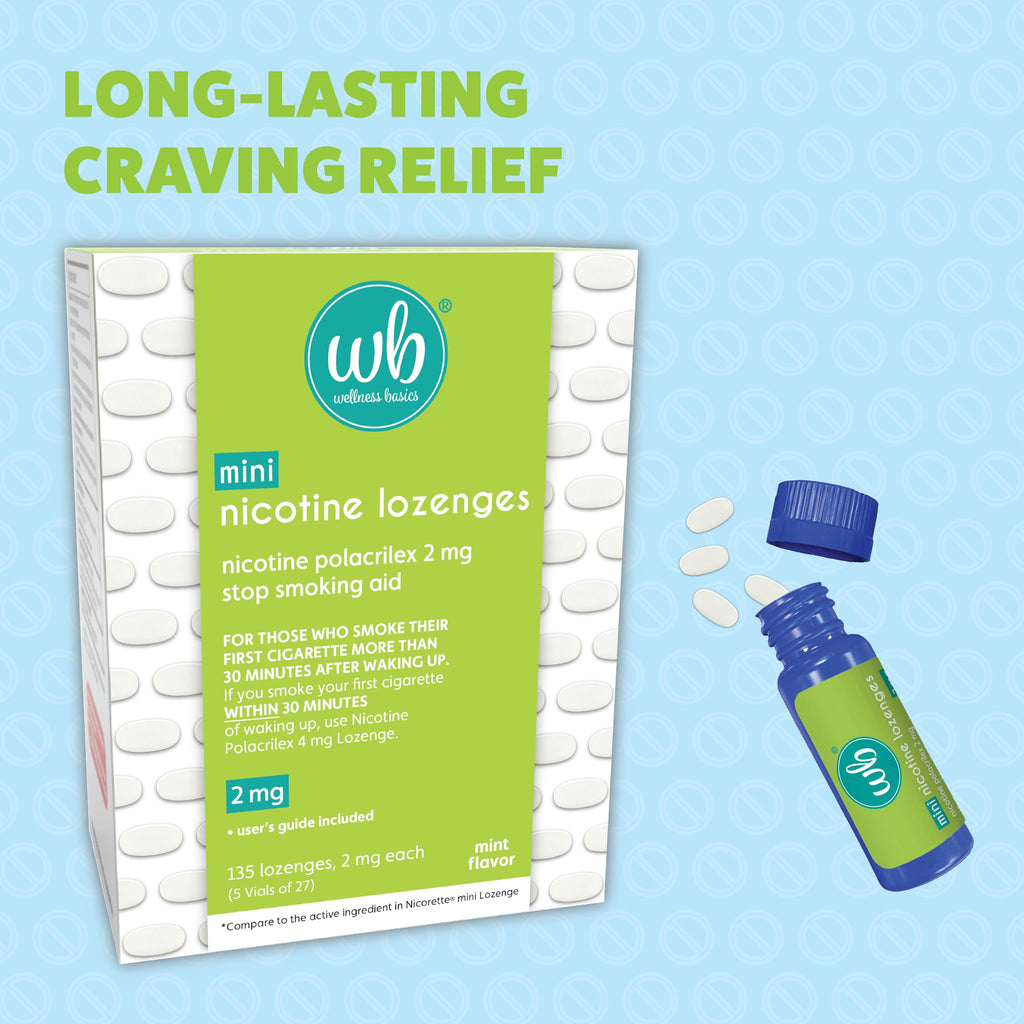 Wellness Basics Nicotine Lozenges Stop Smoking Aid

